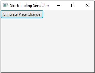 JavaFx: Stock Trading Simulator